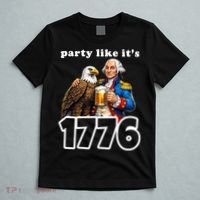 Party Like It's 1776 George Washington Bald Eagle T-Shirt thumb 5
