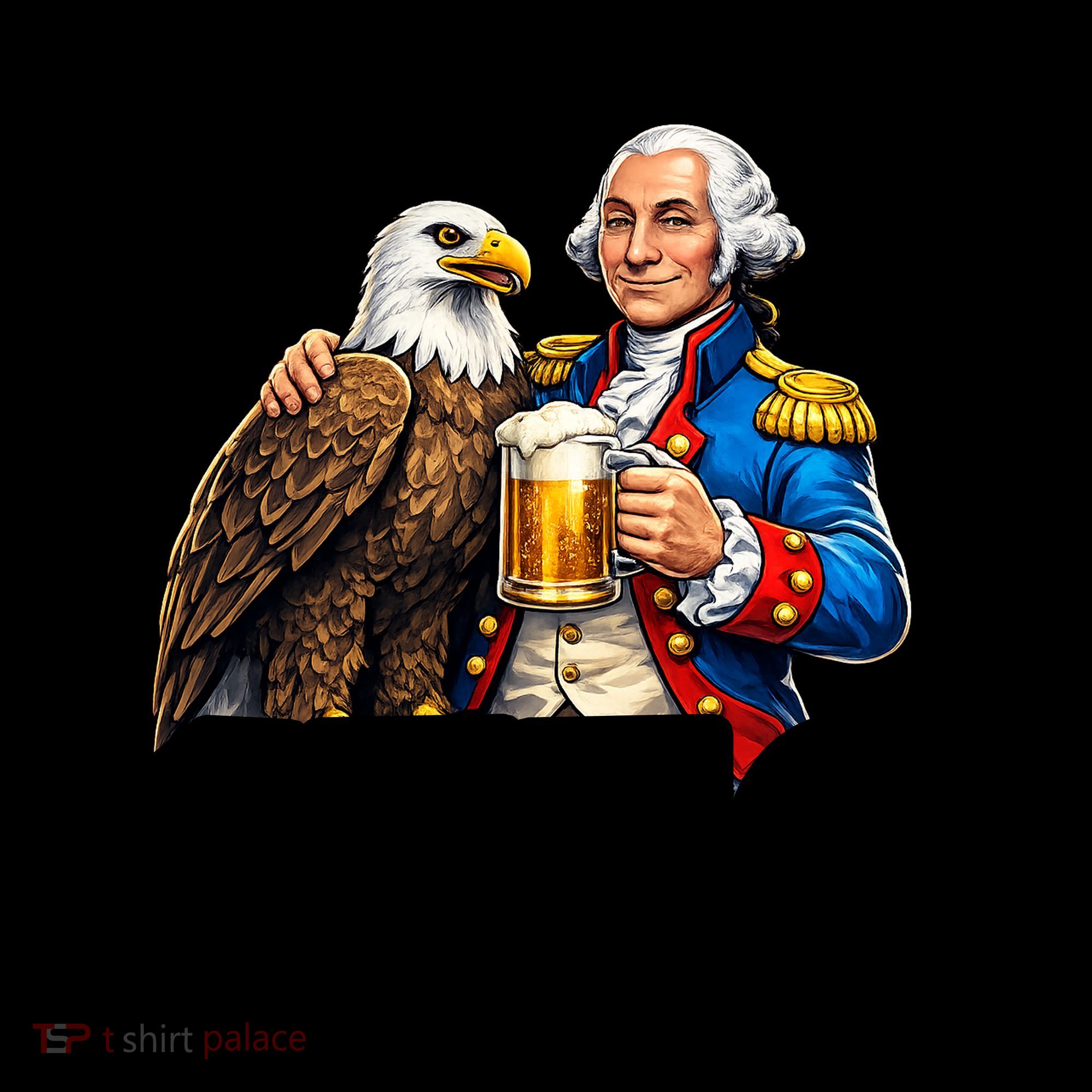 Party Like It's 1776 George Washington Bald Eagle Coffee Mug