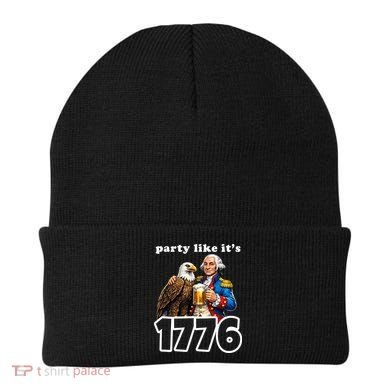 Party Like It's 1776 George Washington Bald Eagle Beanie