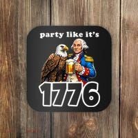 Party Like It's 1776 George Washington Bald Eagle Coaster thumb 0