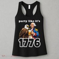 Party Like It's 1776 George Washington Bald Eagle Women's Tank Top thumb 3