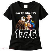 Party Like It's 1776 George Washington Bald Eagle Women's T-Shirt thumb 0