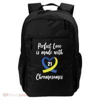 Perfect Love Is Made With 21 Chromosomes Down Syndrome Backpack thumb 0