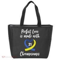 Perfect Love Is Made With 21 Chromosomes Down Syndrome Tote Bag thumb 0