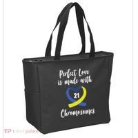 Perfect Love Is Made With 21 Chromosomes Down Syndrome Tote Bag thumb 2