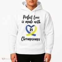 Perfect Love Is Made With 21 Chromosomes Down Syndrome Hoodie thumb 2