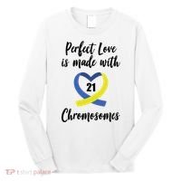 Perfect Love Is Made With 21 Chromosomes Down Syndrome Long Sleeve Shirt thumb 0