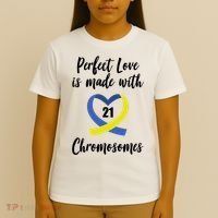 Perfect Love Is Made With 21 Chromosomes Down Syndrome T-Shirt thumb 4