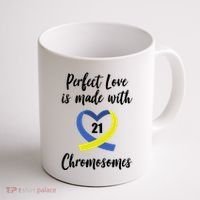 Perfect Love Is Made With 21 Chromosomes Down Syndrome Coffee Mug thumb 1