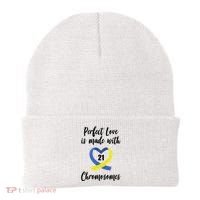 Perfect Love Is Made With 21 Chromosomes Down Syndrome Beanie thumb 0