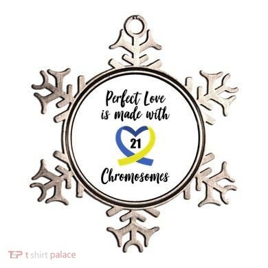 Perfect Love Is Made With 21 Chromosomes Down Syndrome Ornament