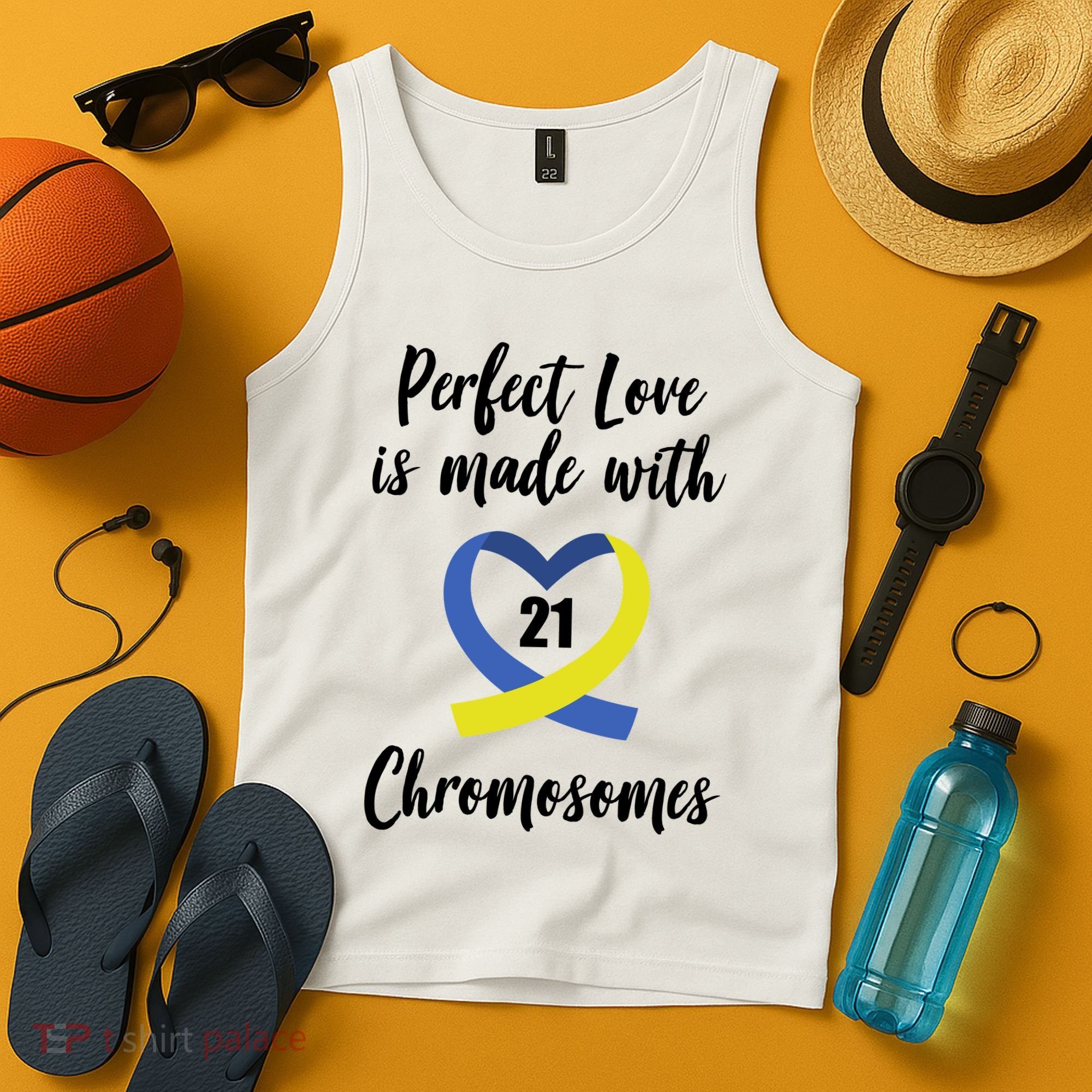 Perfect Love Is Made With 21 Chromosomes Down Syndrome Tank Top