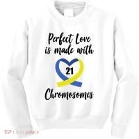 Perfect Love Is Made With 21 Chromosomes Down Syndrome Kids Sweatshirt thumb 0