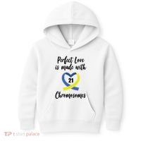Perfect Love Is Made With 21 Chromosomes Down Syndrome Kids Hoodie thumb 0