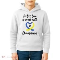 Perfect Love Is Made With 21 Chromosomes Down Syndrome Kids Hoodie thumb 4