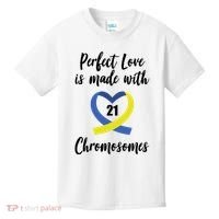 Perfect Love Is Made With 21 Chromosomes Down Syndrome Kids T-Shirt thumb 0