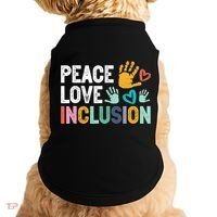 Peace Love Inclusion For A Sped Teacher Doggie Tank thumb 0