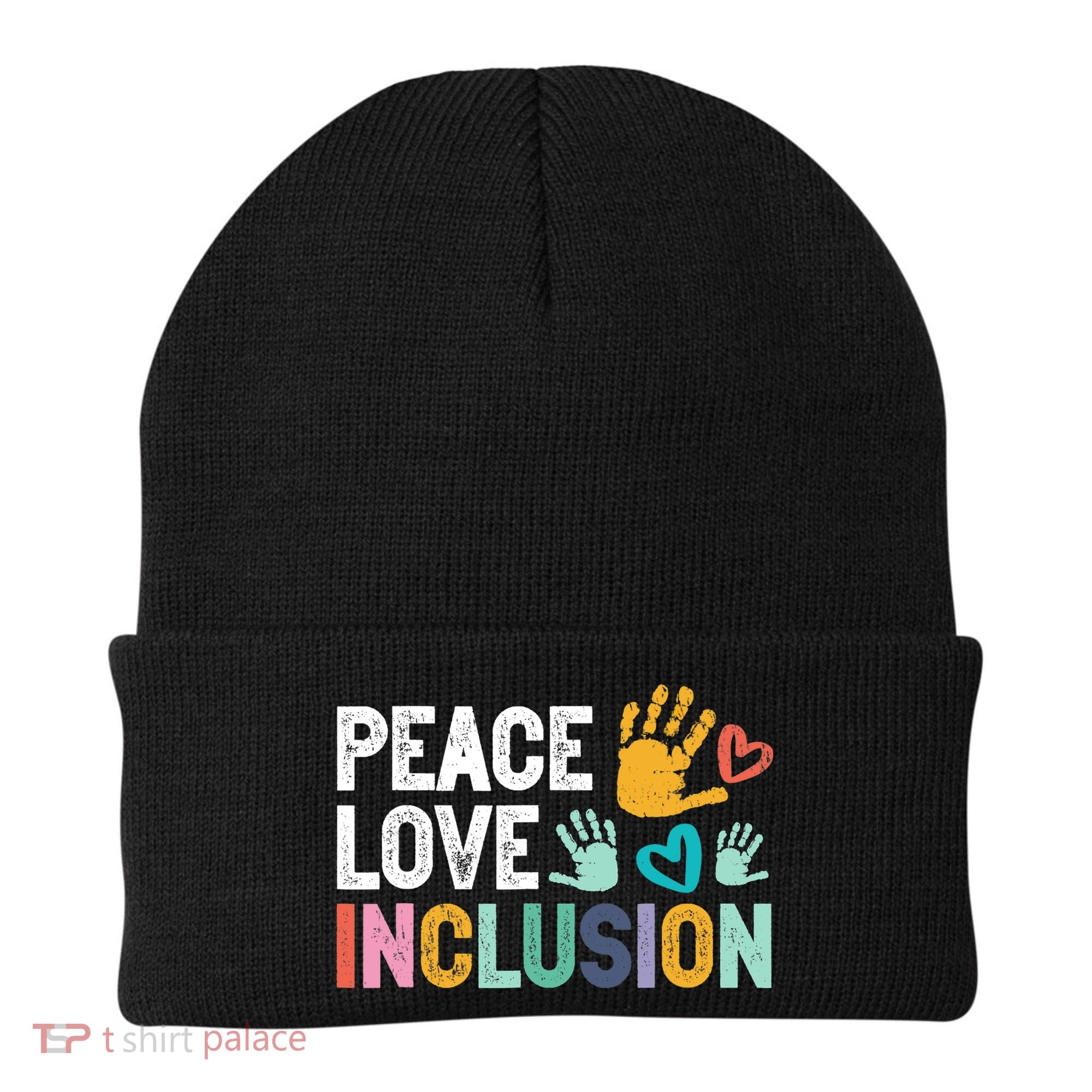 Peace Love Inclusion For A Sped Teacher Beanie