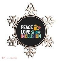 Peace Love Inclusion For A Sped Teacher Ornament thumb 0