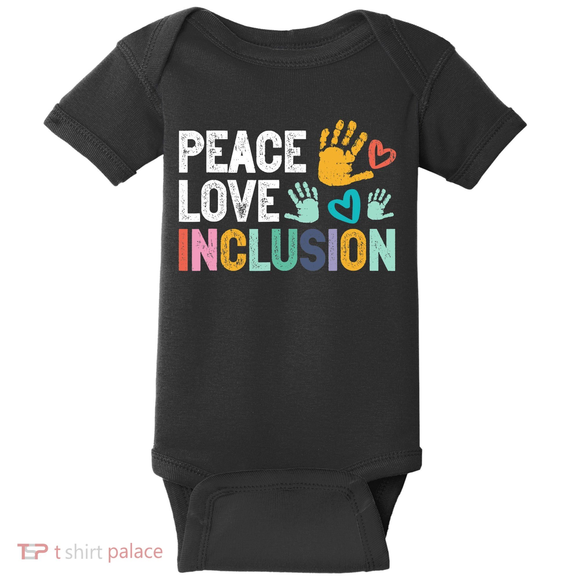 Peace Love Inclusion For A Sped Teacher Baby Bodysuit
