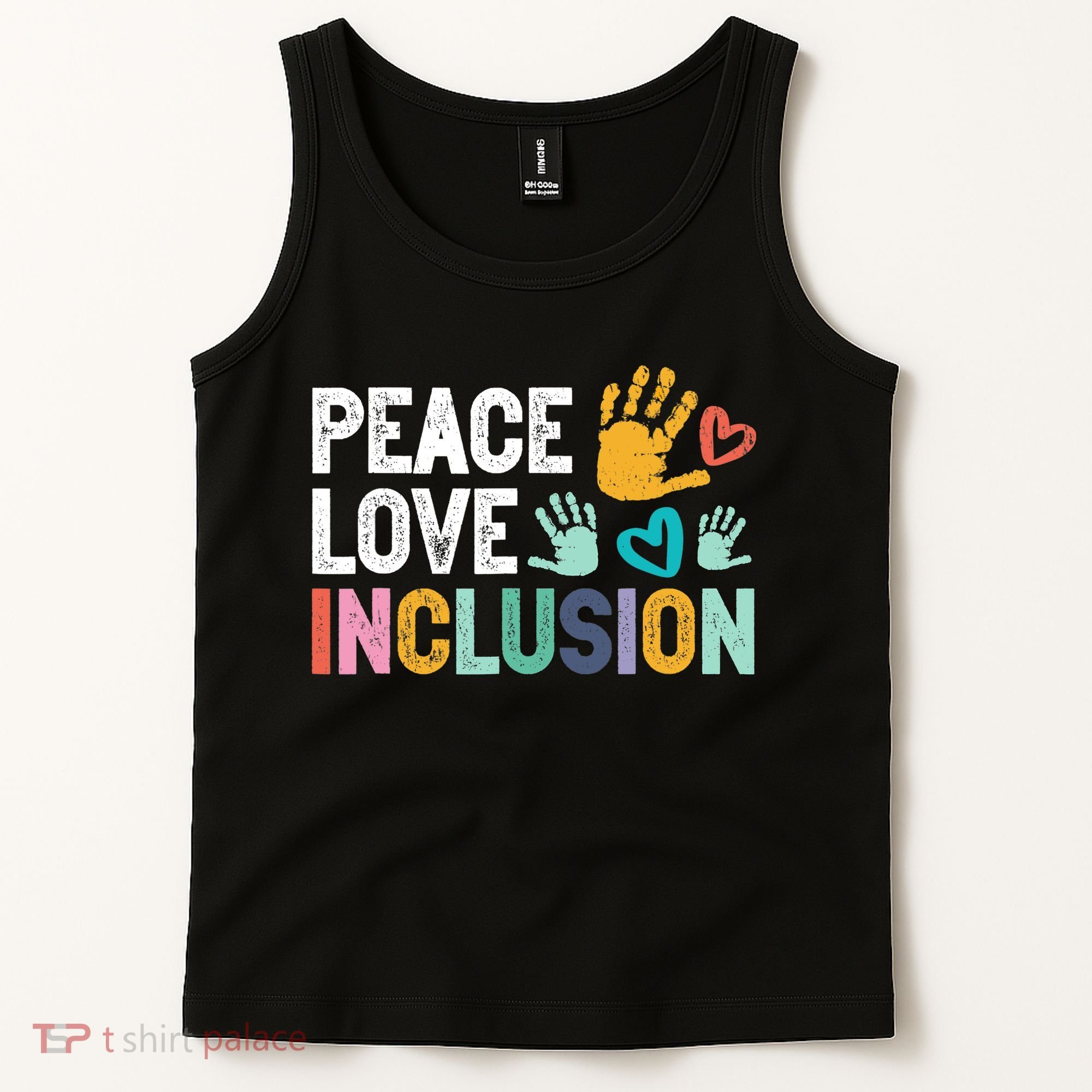 Peace Love Inclusion For A Sped Teacher Tank Top
