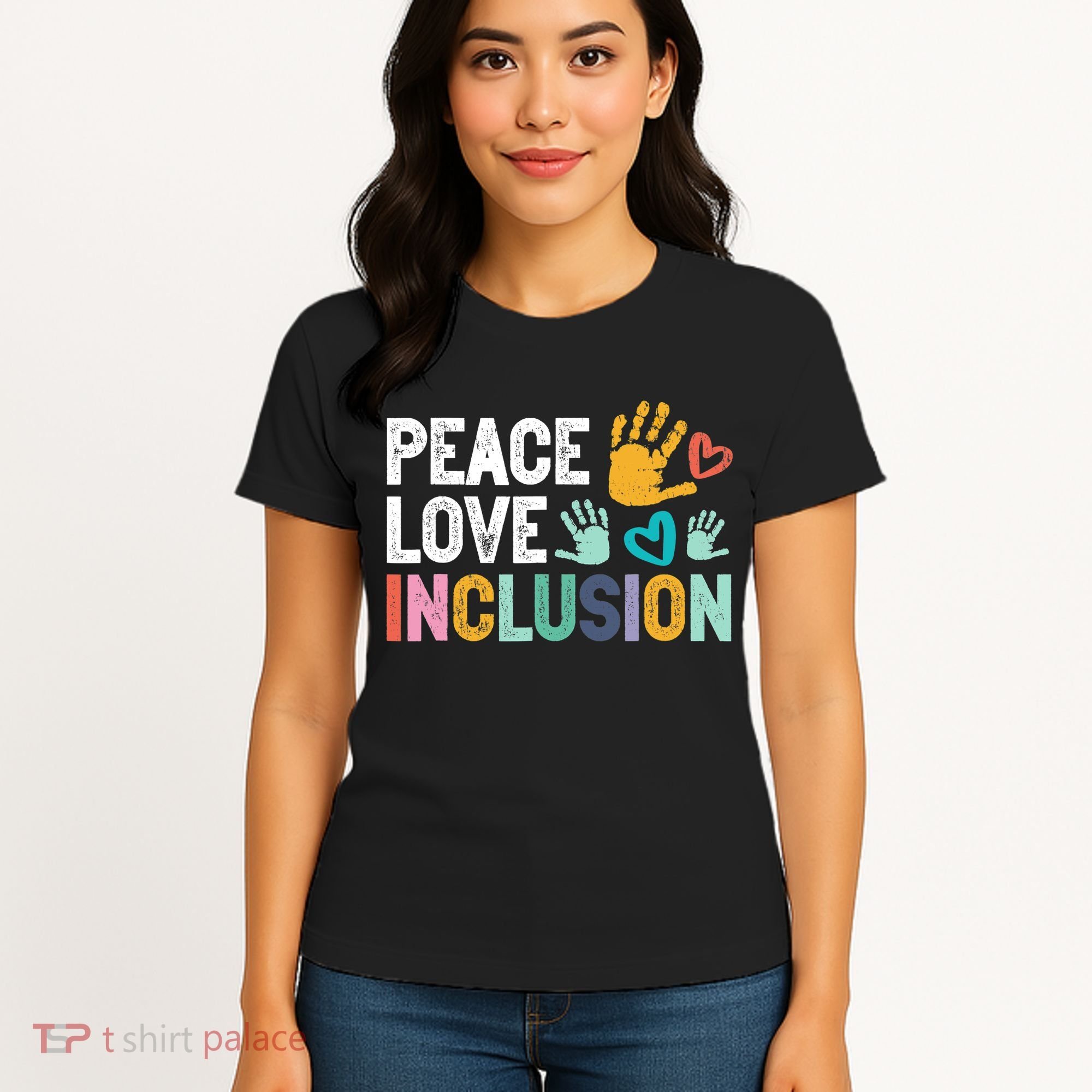 Peace Love Inclusion For A Sped Teacher Women's T-Shirt