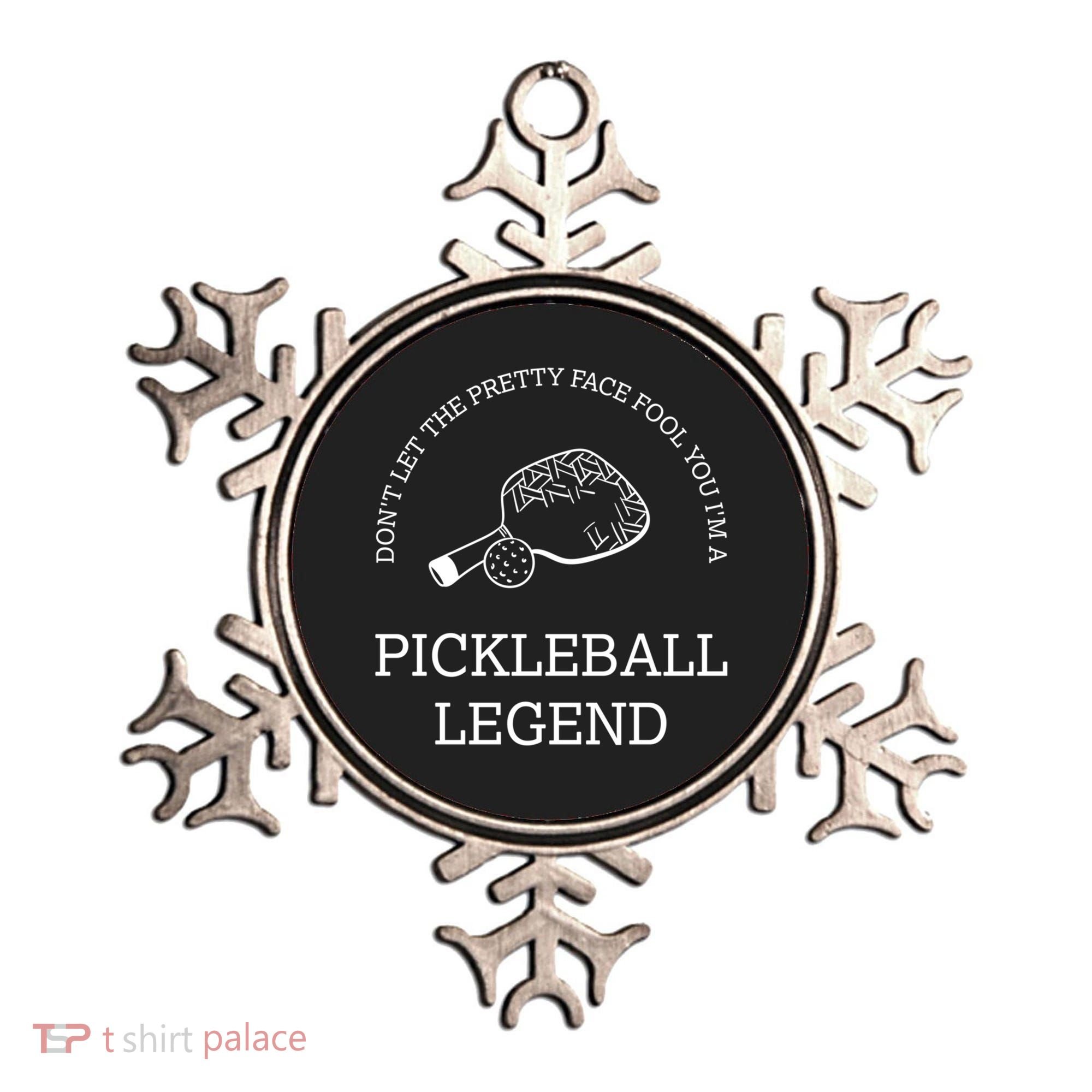Pickleball Legend Ironic Saying Hobby Sports Dinking Cool Gift Ornament