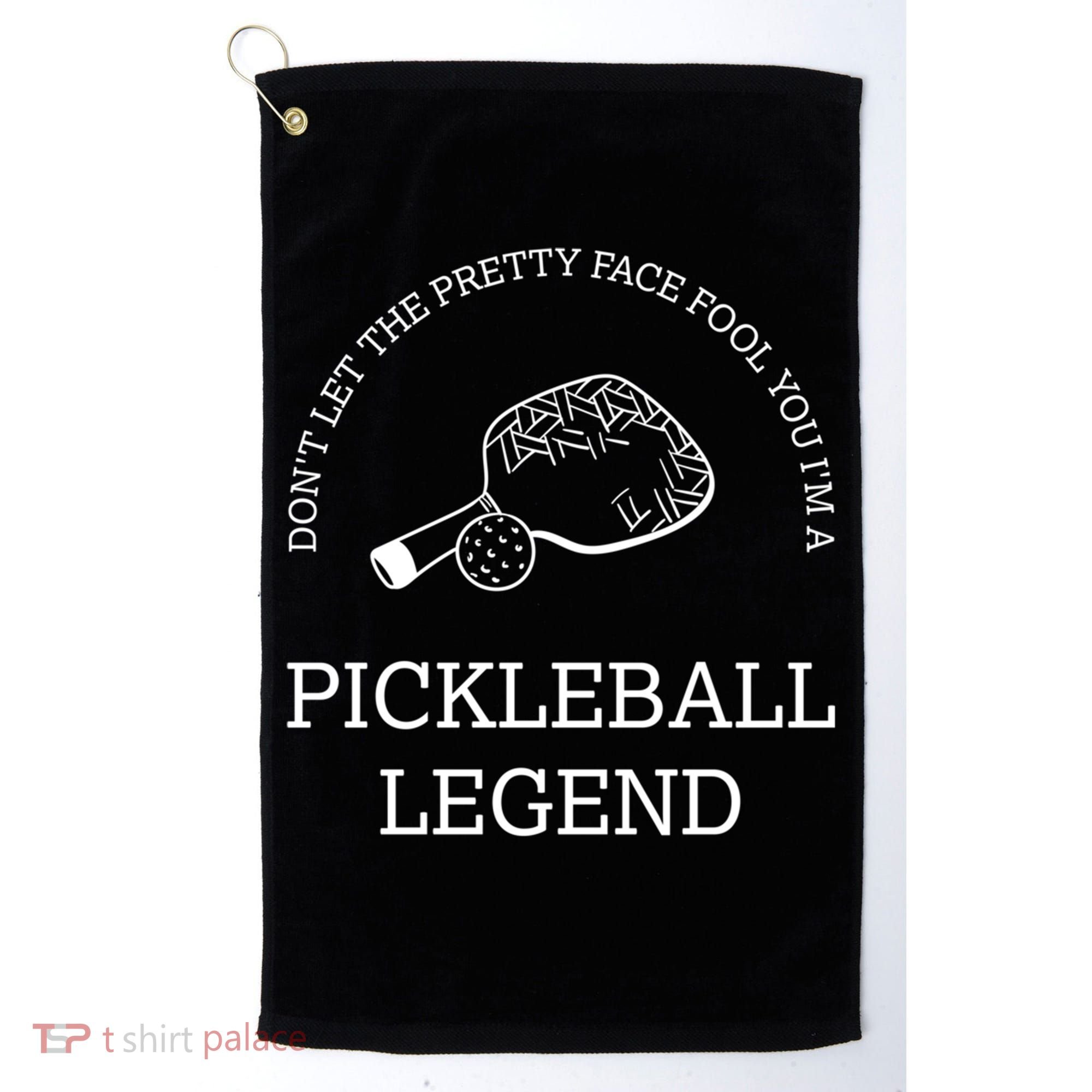 Pickleball Legend Ironic Saying Hobby Sports Dinking Cool Gift Golf Towel