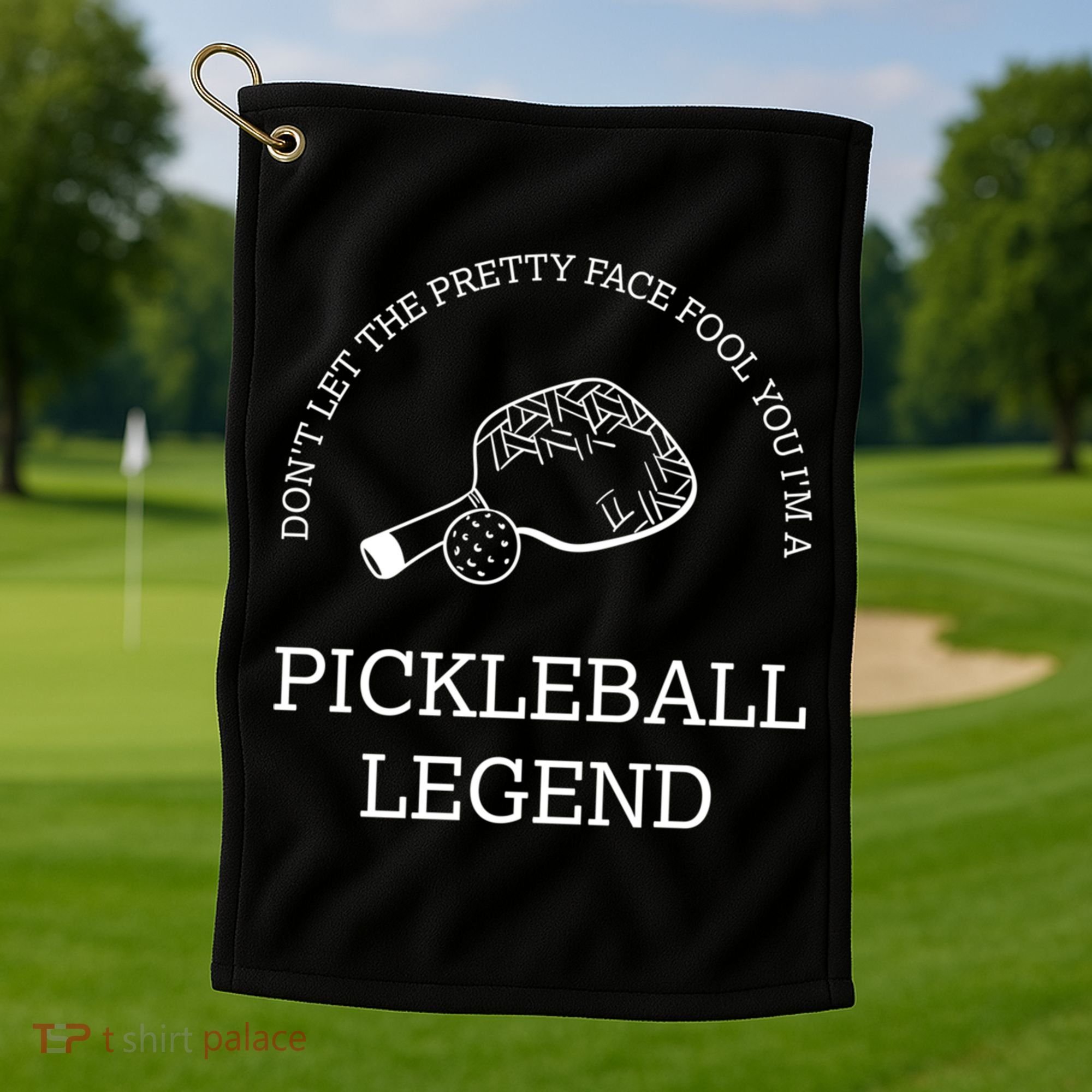 Pickleball Legend Ironic Saying Hobby Sports Dinking Cool Gift Golf Towel