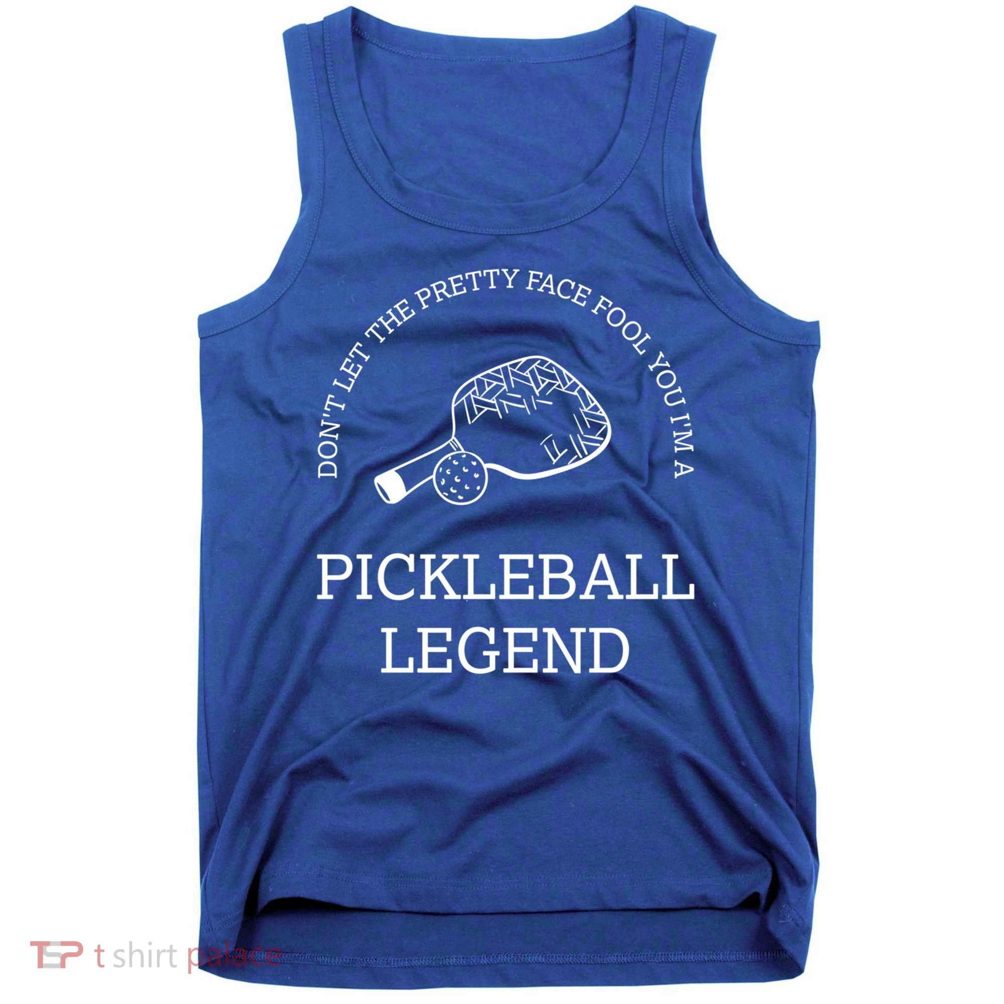 Pickleball Legend Ironic Saying Hobby Sports Dinking Cool Gift Tank Top