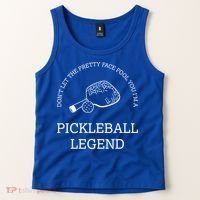 Pickleball Legend Ironic Saying Hobby Sports Dinking Cool Gift Tank Top thumb 2