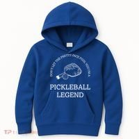 Pickleball Legend Ironic Saying Hobby Sports Dinking Cool Gift Kids Hoodie thumb 0