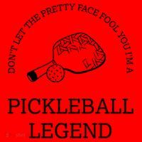 Pickleball Legend Ironic Saying Hobby Sports Dinking Cool Gift Santa Hat thumb 1