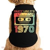 Party Like Its 1970 Retro 70s Party Outfit Costume Doggie Tank thumb 0
