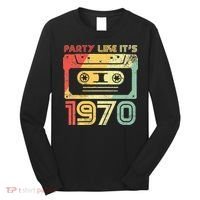 Party Like Its 1970 Retro 70s Party Outfit Costume Long Sleeve Shirt thumb 0