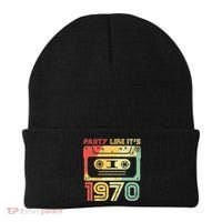 Party Like Its 1970 Retro 70s Party Outfit Costume Beanie thumb 0