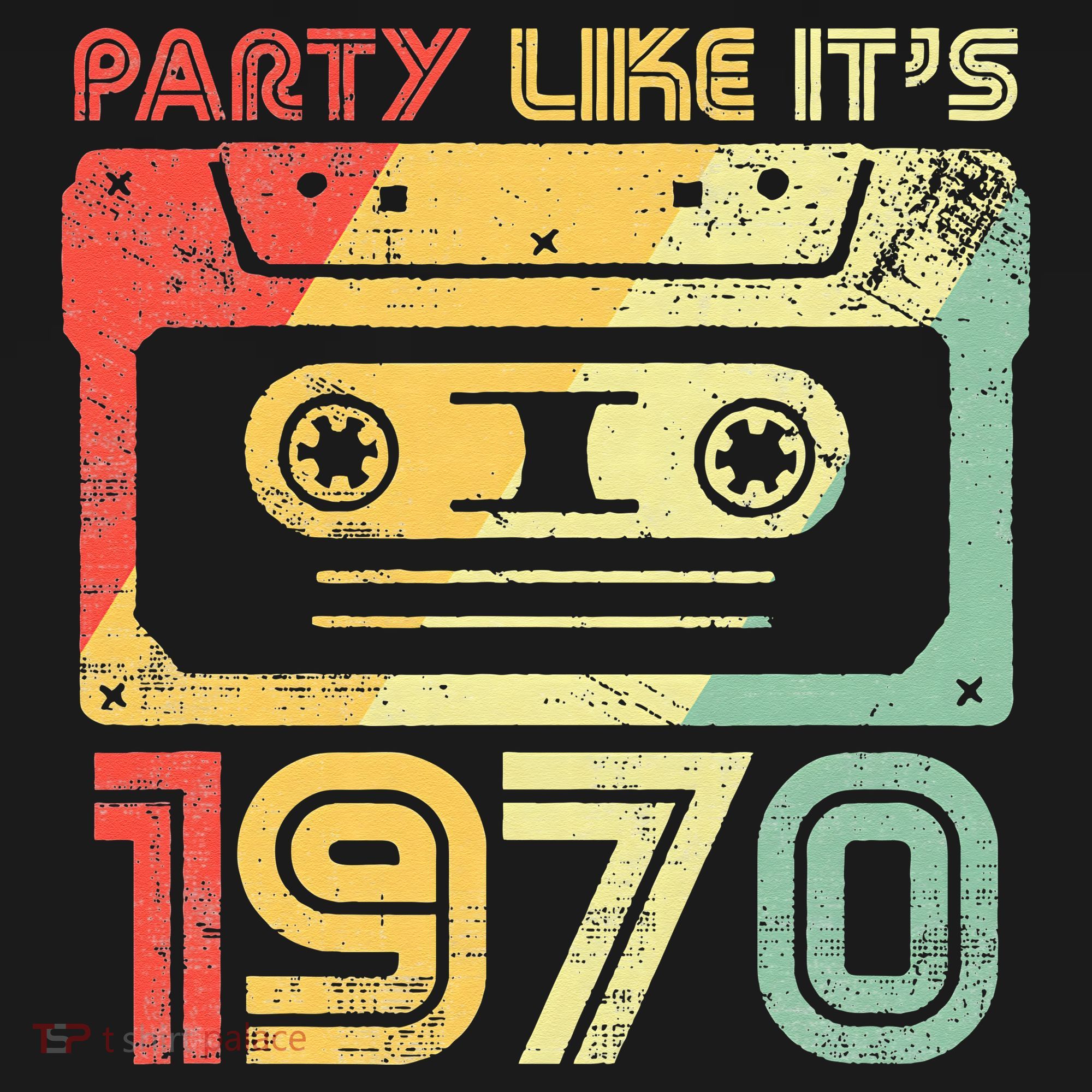 Party Like Its 1970 Retro 70s Party Outfit Costume Coaster