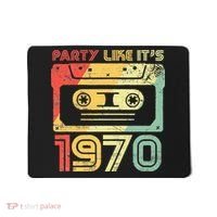 Party Like Its 1970 Retro 70s Party Outfit Costume Mousepad thumb 0