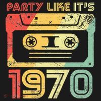 Party Like Its 1970 Retro 70s Party Outfit Costume Mousepad thumb 1