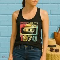 Party Like Its 1970 Retro 70s Party Outfit Costume Women's Tank Top thumb 2