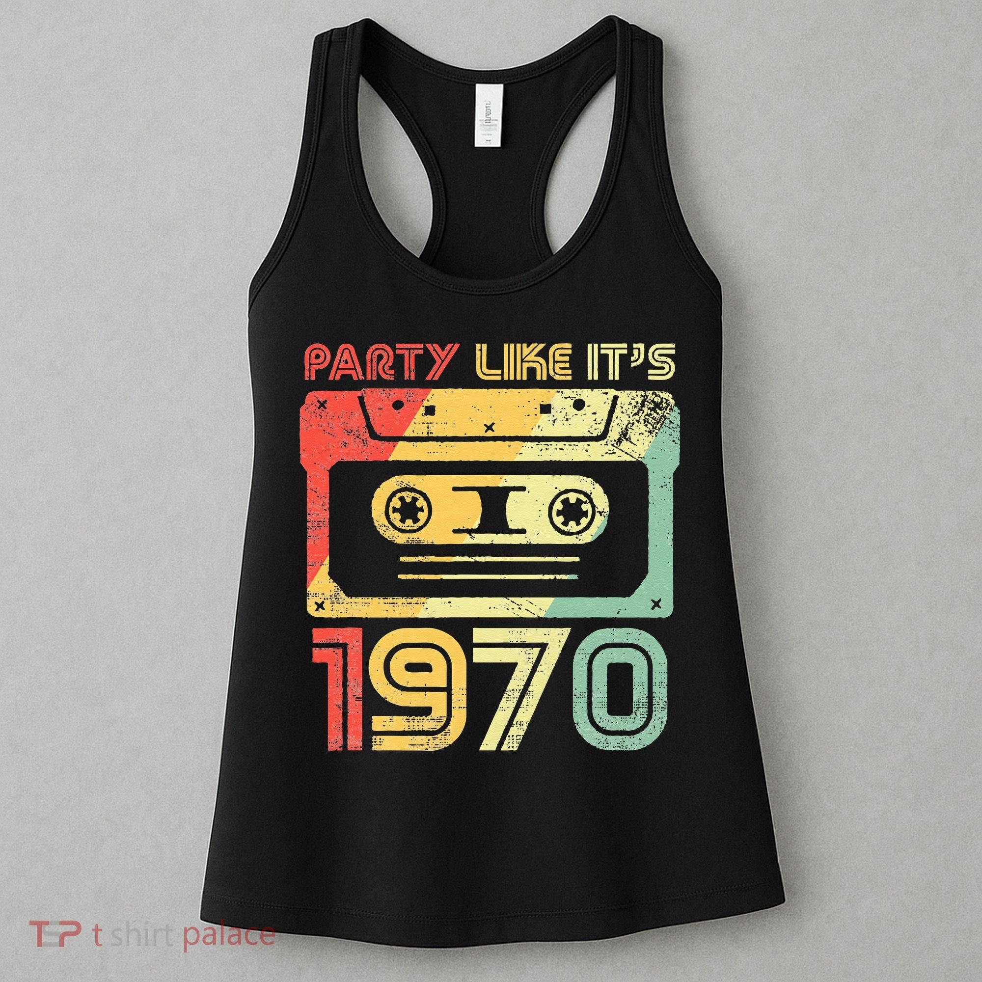 Party Like Its 1970 Retro 70s Party Outfit Costume Women's Tank Top