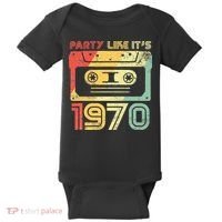Party Like Its 1970 Retro 70s Party Outfit Costume Baby Bodysuit thumb 0