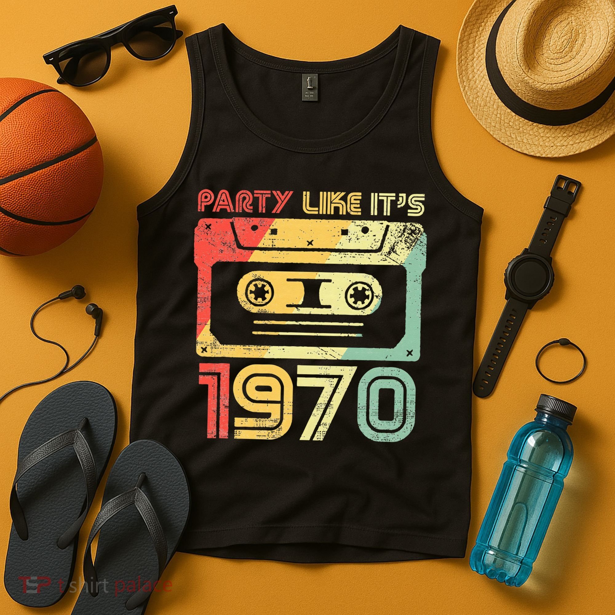 Party Like Its 1970 Retro 70s Party Outfit Costume Tank Top