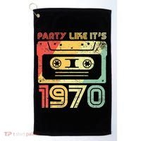 Party Like Its 1970 Retro 70s Party Outfit Costume Golf Towel thumb 0