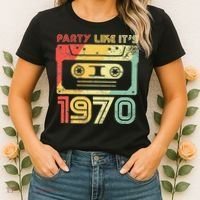 Party Like Its 1970 Retro 70s Party Outfit Costume Women's T-Shirt thumb 2