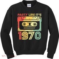 Party Like Its 1970 Retro 70s Party Outfit Costume Kids Sweatshirt thumb 0