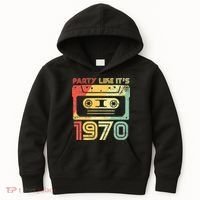 Party Like Its 1970 Retro 70s Party Outfit Costume Kids Hoodie thumb 0
