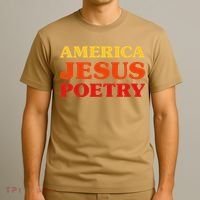Poetry Lover I Love Poetry America Jesus Poetry T-Shirt thumb 3