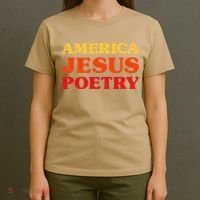 Poetry Lover I Love Poetry America Jesus Poetry T-Shirt thumb 4