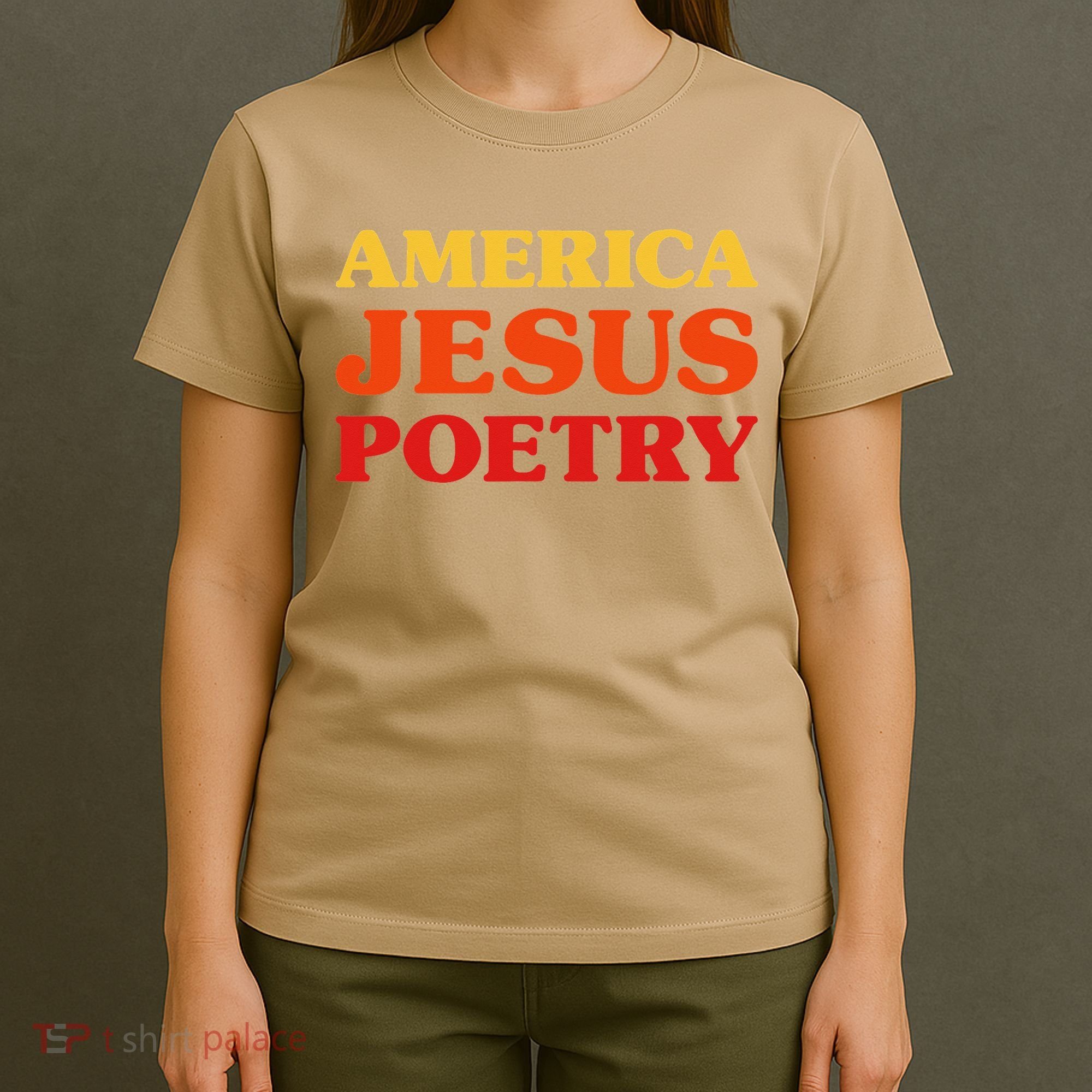 Poetry Lover I Love Poetry America Jesus Poetry T-Shirt